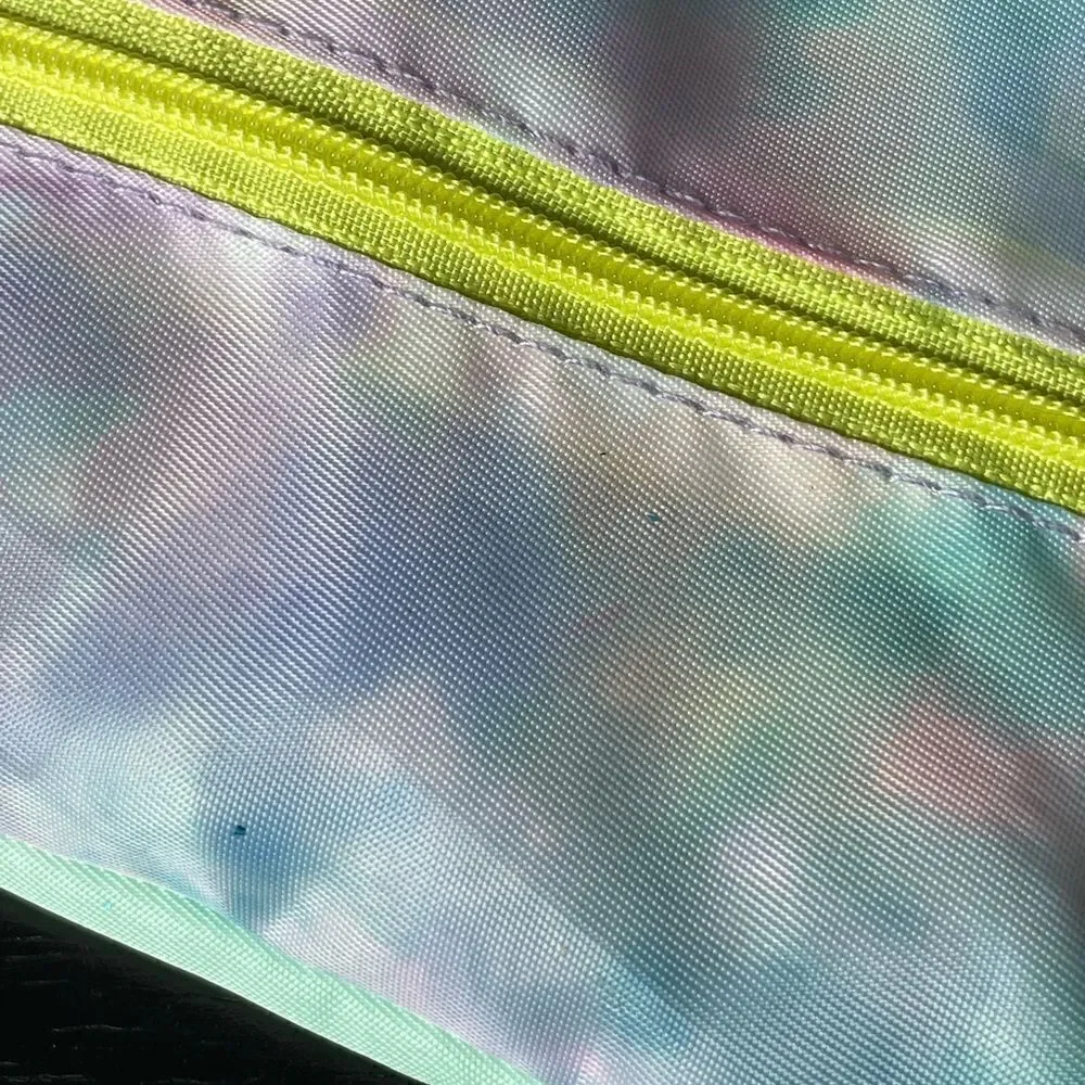 Pen+Gear Pastel Tie Dye Three Pocket Pencil Bag w/Erasers/Stapler/Pencils